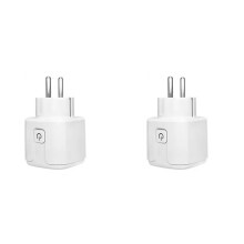 2X Tuya WiFi Plug 16A Power Monitor with Timing Function Eu Plug