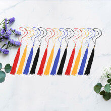 12St Afstudeertassels Met Zijdezachte Polyester Sleutelhangers