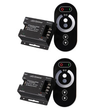 2X Draagbare LED Touch Dimming Controller 6 Toetsen RF Draadloze Afstandsbediening LED Monochrome Strip Licht Dimmer 12-24V 18A