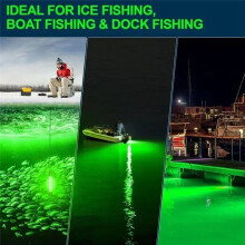 Luz de Pesca Subaquática LED para  18V, Luz Submersível IP68 À Prova D'Água para Pesca Noturna