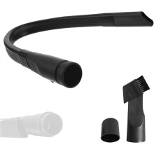 Universal 25" Long Flexible Crevice Tool Vacuum Attachment with Removable Brush  for All 1-1/4 in or 1-3/8 Inch