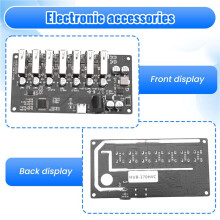 USB2.0 HUB-Splitter 1-Naar-7-Poorten USB2.0 HUB 1-Naar-7 HUB-Module met Stroomaansluiting 9-24V Plug And Zwart