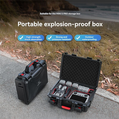 STARTRC Hard Case for   5 PRO Remote Control Storage Case Waterproof Carrying Case Portable Suitcase Drone Accessories 2