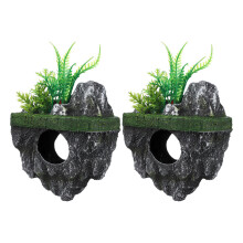 2St Betta Vis Tank Decor Met Duurzaam Drijvend Rotslandschap