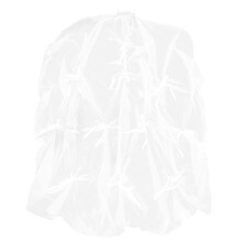 Elegant Beige Bruidssluier Met Strik, Ademend Mesh Vrouwen