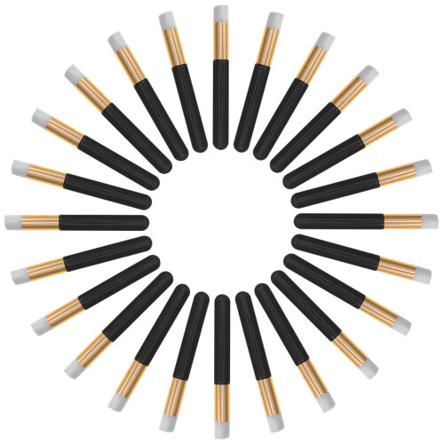 30St Zwarte Nylon Mini Make-Up Borstel Voor Lip En