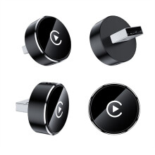 Adaptateur CarPlay Sans Fil 2 en 1 pour Android Auto CarPlay AI Box Dongle USB Branchez et Jouez CarPlay Filaire Vers Sans Fil