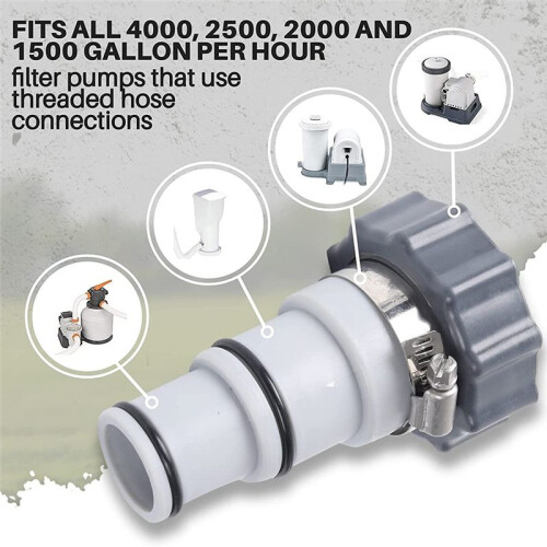 Replacement Hose Adapter Anti Leak Plastic Pool Drain Pump Thread Connection Valve Drain Adapter 1