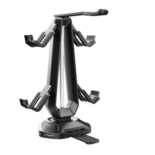 Multifunctional Gaming Controller Headset Stand RGB Lighting Dual USB Charging  Desk Controller Holder