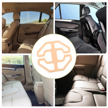 30St Seat Cover Klipset Kunststof Beige Voor Auto Interieur