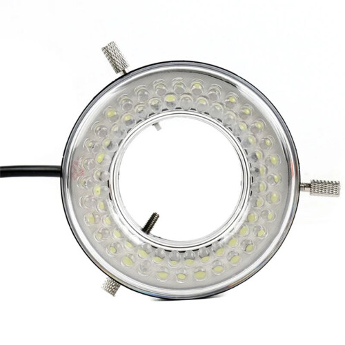 64 LED Ring Light Lamp for Stereo Microscope Video Camera Light Source Four-Zone Four-Wheel Drive Ring Light US Plug 1