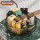 1pcs Round Plastic Clear Rotating Container Bins for Cabinet Pantry Kitchen Countertop Refrigerator 4