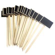 20St Kleine Zwarte Blackboard Toppers Voor Plantlabels