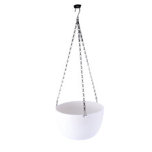 1Hangende Plantenhanger Wit Met Gietopening Voor