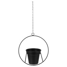 1Decoratieve Zwarte Hangplantpot Voor Woonkamer En