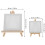 2St Mini Schildersezels Met Wit Canvas Voor Creatieve Hobby's 2