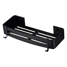 1St Wasruimte Organizer Rek Zwart Aluminium Voor Douchegel En Meer