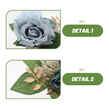 2St Decoratieve Blauwe Voor Eettafel En Feestelijke Taarten