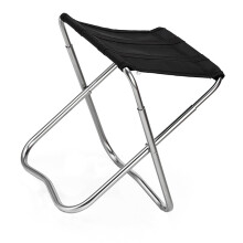 1St Outdoor Vouwstoel Aluminium Zwart Duurzaam