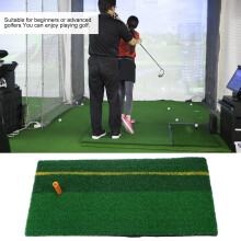 1Set Golf Oefenmat Met Nylon Gras En Schuim Voor En Buiten
