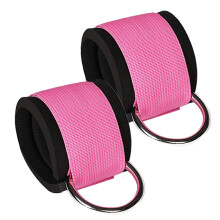 1Paar Elastische Beenbuis Voor Fitness Met Enkel Steun Roze