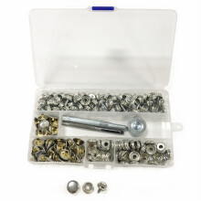 50Paren Stevige Metalen Veerknopen Set Voor Tassen, En Handwerk