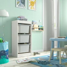 IKEA TROFAST Storage Unit with 3 Boxes 46x30x94cm
