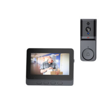 4.3" Wireless Doorbell with Camera 2.4G Wireless Video Doorbell with Two-Way Intercom