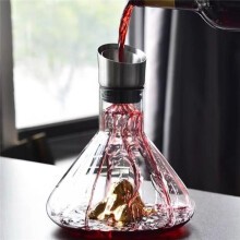 1500ML Iceberg Whisky Wine Decanter Handmade Lead-Free Crystal Wine Pourer Carafe Thickened Gold