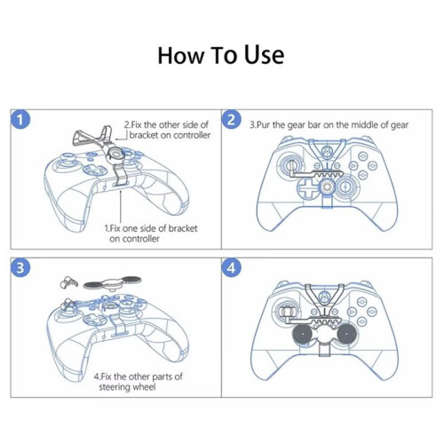 Steering Wheel for  One S/ One X Game Controller Auxiliary Replacement Accessories 2
