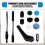 Electric Cleaning Scrubber Cordless Powerful Scrub Brush with Adjustable Extension Long Handle Replaceable Brush Heads B 7