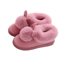 Binnenschoenen Warm Dames Roze Huissloffen