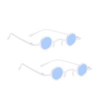 2Paren Luxe Blauwe Spoof Zonnebrillen Retro Stijl Decoratie