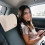 1X Auto Rug Beige Hoofdsteun Met Geheugenschuim 9
