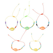 5St Kleurrijke Shell Hand Armbanden Decoratief En Stijlvol