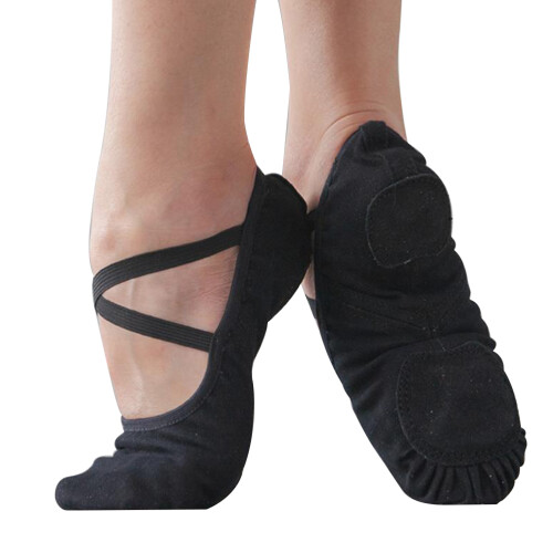 1Paar Compacte Zwarte Balletschoenen Yoga En