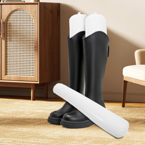 3Paren Witte Opblaasbare PVC Bootshaper Lange Dameslaarzen 2