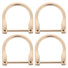 4St Gouden U-Vormige D-Ringen Voor Dames Tassen DIY En Vervanging