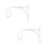 2St Flowerpot Hanging Hook Wit, Haak Voor En 1
