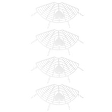 2Sets Fietsaccessoires Kinderbescherming Stevig Wit Mesh Net