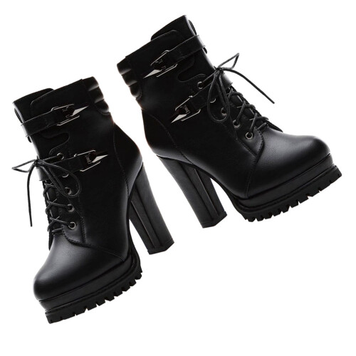 1Britishstyleboots Zwart Comfortabel Modieus Vrouwen 1