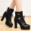 1Britishstyleboots Zwart Comfortabel Modieus Vrouwen 3