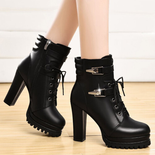 1Britishstyleboots Zwart Comfortabel Modieus Vrouwen 2