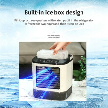 Ventilador doméstico para resfriamento de ar, silencioso, compacto, ideal para quartos, escritórios e uso residencial.
