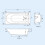 NES Home Standard Single Ended Bath 1500 x 700 in White with Bath Leg 4