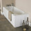 NES Home Standard Single Ended Bath 1500 x 700 in White with Bath Leg 2