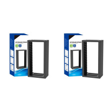 2X for PS4 Multifunctional Disic Storage Tower Games Discs Holder Vertical Stand 18 Game Disks Accessories