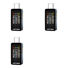 3X WITRN CC1 USB Voltage & Current Meter Tester, PD3.1 Digital Display, 28V Type-C Power Meter