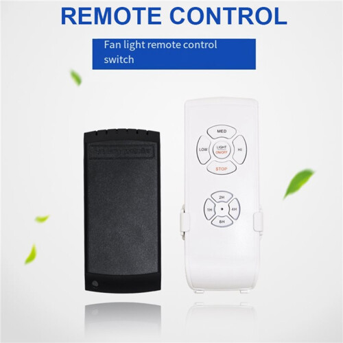 6X Universal Ceiling Fan Lamp Remote Control Kit Adjusted Wind Speed Transmitter Receiver Timing Control  220V 2