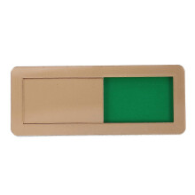Panneau de confidentialité pour portes de bureaux et de salles de conférence, en acrylique avec indicateur coulissant.